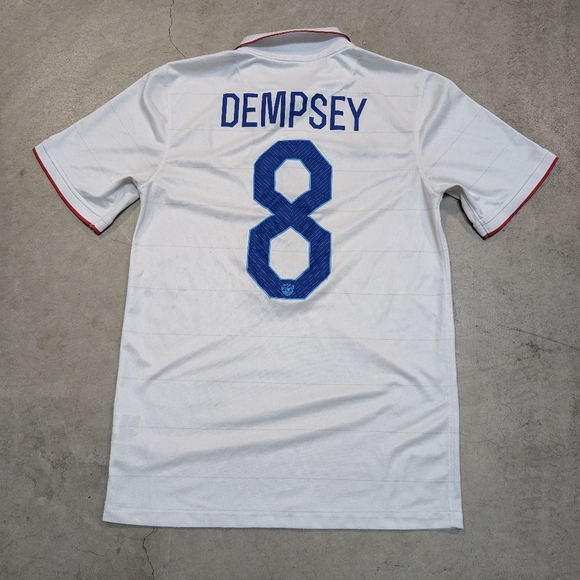 Nike Clint Dempsey USMNT Jersey White Flaws Mens S - Picture 7 of 9